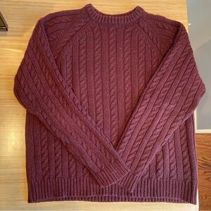 Vintage 90s J Crew Cable Knit Men’s Sweater